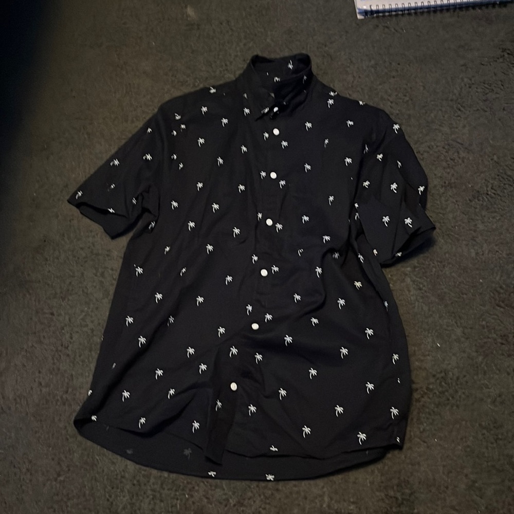 H&M tropical dress shirt